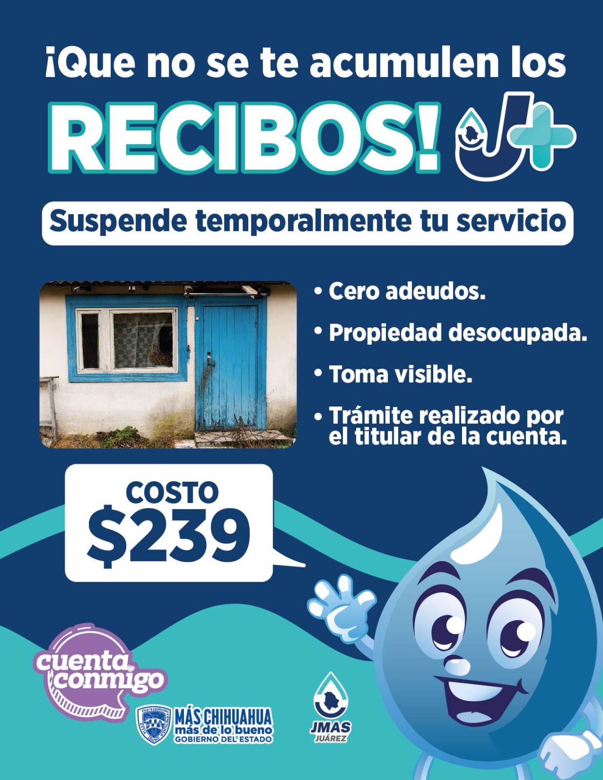 *OFRECE LA J+ SUSPENSIÓN TEMPORAL PARA EVITAR REZAGO EN CUENTAS*-