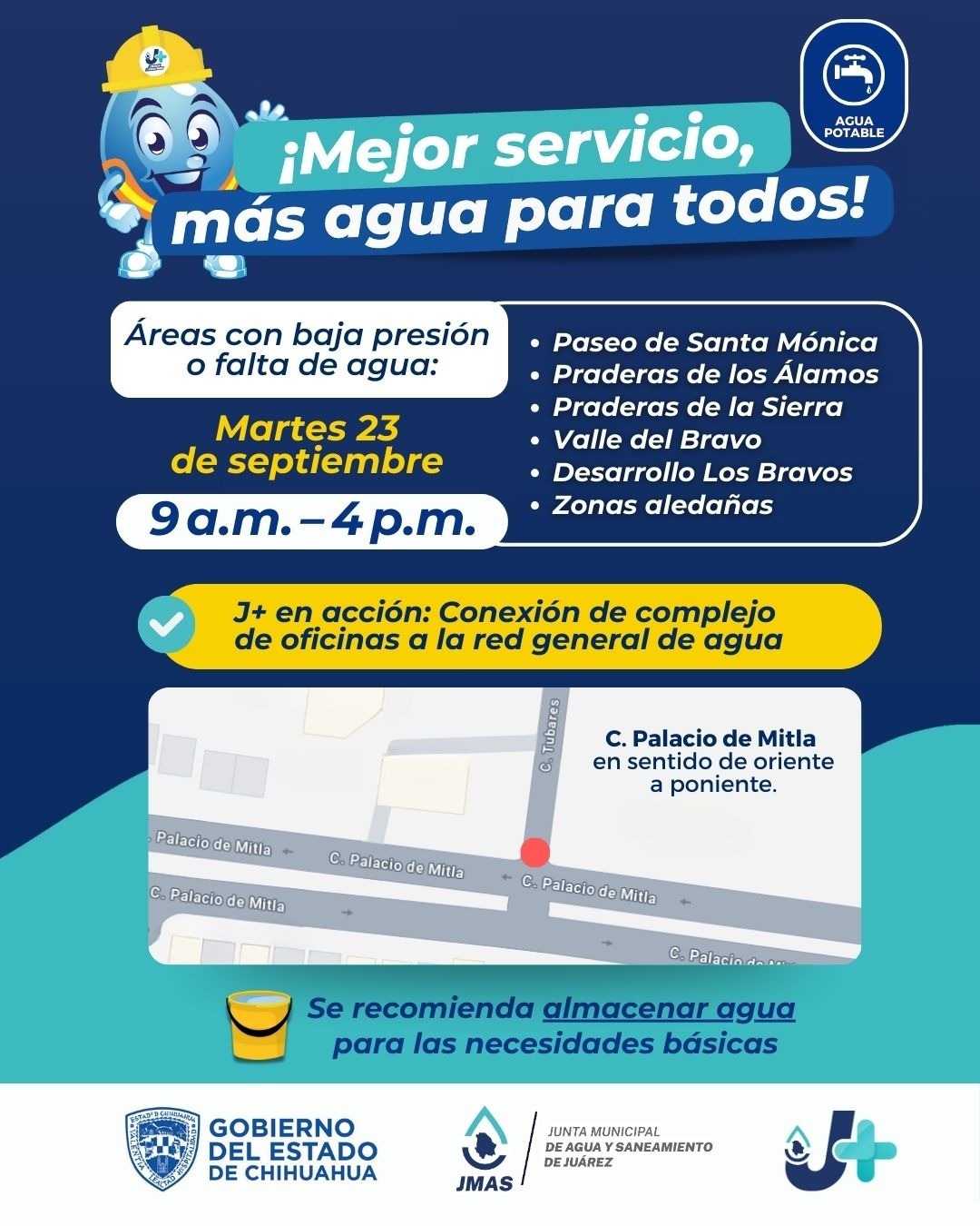 *CONECTARÁ LA J+ UN COMPLEJO DE OFICINAS A LA RED GENERAL DE AGUA POTABLE*