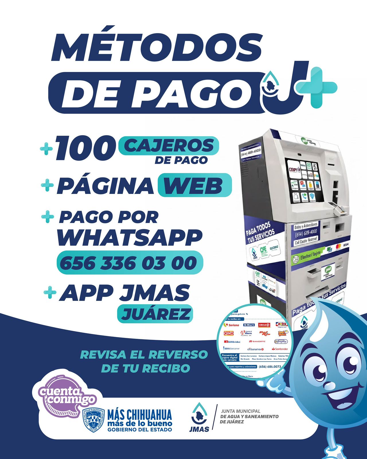 *LA J+ FACILITA EL PAGO DE TU RECIBO CON 100 CAJEROS AUTOMÁTICOS EN TODA LA CIUDAD*
