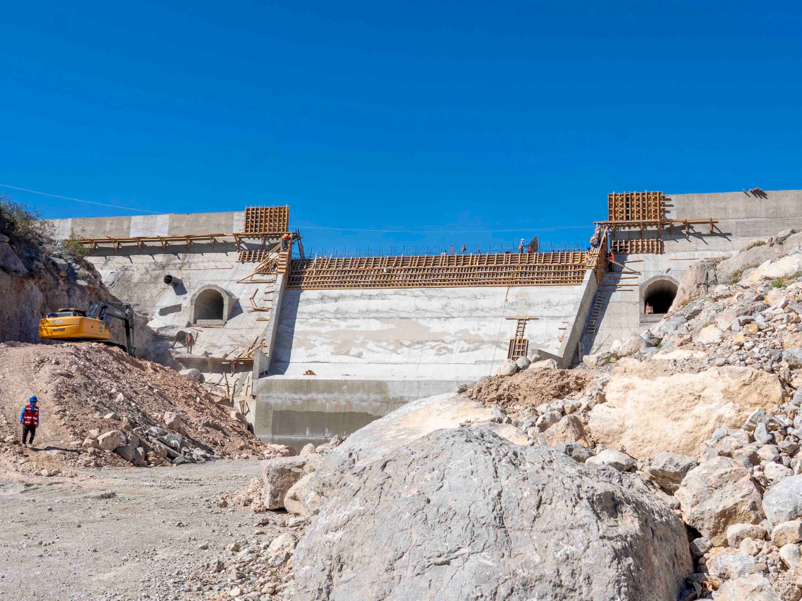 A PUNTO DE CONCLUIR CONSTRUCCIÓN DE PRESA FILTRO II, OBRA CLAVE PARA TEMPORADA DE LLUVIAS