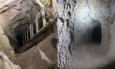 Encuentran túnel clandestino entre México y Estados Unidos