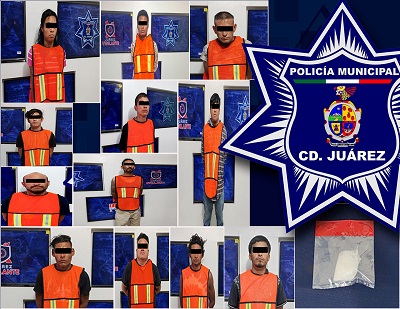 Agentes municipales detuvieron a doce personas con orden de aprehensión, van 41 en los primeros 8 días de junio