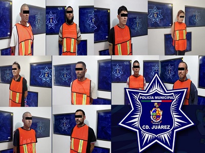 Agentes municipales detuvieron a diez personas con orden de aprehensión