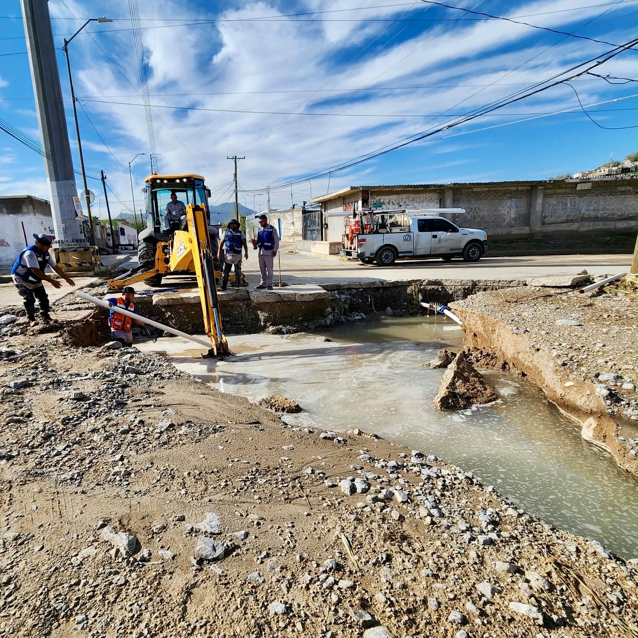 Atiende JMAS daños en la red de agua potable provocados por las lluvias